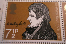 Load image into Gallery viewer, 1971 SIR WALTER SCOTT BIRTH BICENTENARY 7 1/2p BLOCK OF 6 STAMPS MNH
