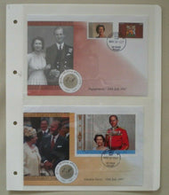 Load image into Gallery viewer, 1947-1997 ENGAGEMENT &amp; GARDEN PARTY QEII &amp; PRINCE PHILIP DOUBLE STAMP COVER
