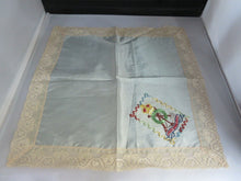 Load image into Gallery viewer, 1914 - 1918 WWI EMBROIDERED HANDKERCHIEF LABOR OMNIA VINCIT PIONEER CORPS
