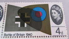 Load image into Gallery viewer, 1965 QEII BATTLE OF BRITAIN 1940 4d 12 x PRE DECIMAL STAMPS MNH IN STAMP HOLDER
