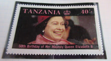 Load image into Gallery viewer, 1986 QUEEN ELIZABETH II 60TH BIRTHDAY TANZANIA STAMPS &amp; ALBUM SHEET
