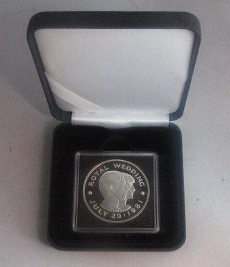 1981 Charles and Diana Royal Wedding Silver Proof £2 Jersey Coin Boxed