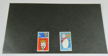 Load image into Gallery viewer, 1966 CHRISTMAS CHILDRENS PAINTINGS KING 3d &amp; SNOWMAN 1/6 STAMPS MNH
