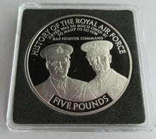 Load image into Gallery viewer, 2008 HISTORY OF THE RAF FIGHTER COMMAND PROOF £5 FIVE POUND CROWN BOX COA
