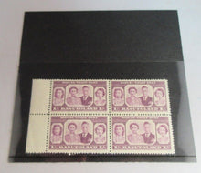 Load image into Gallery viewer, 1947 BASUTOLAND ROYAL VISIT STAMPS EDGE BLOCK OF 4 1/- STAMPS IN STAMP HOLDER
