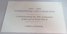 Load image into Gallery viewer, 1945-1995 50TH ANNIVER END OF WORLD WAR II INTERNATIONAL S/PROOF COIN COLLECTION
