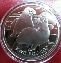 Load image into Gallery viewer, 2017 SILVER PROOF 1 OZ COIN ELEPHANT SEAL GEORGIA &amp; SANDWICH ISLANDS BOX/COA
