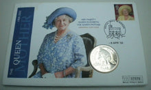 Load image into Gallery viewer, 1900-2000  HM QUEEN ELIZABETH THE QUEEN MOTHER MEMORIAL BUNC £5 COINCOVER PNC
