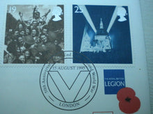 Load image into Gallery viewer, 1995 50TH ANNIVERSARY OF THE END OF THE SECOND WORLD WAR BUNC £2 COIN COVER PNC
