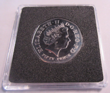 Load image into Gallery viewer, 2011 WWF QEII BUNC 50P FIFTY PENCE COIN WITH QUAD CAPSULE &amp; COA
