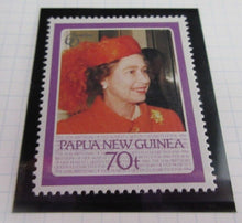 Load image into Gallery viewer, 1986 QUEEN ELIZABETH II 60TH BIRTHDAY PAPUA NEW GUINEA STAMPS &amp; ALBUM SHEET
