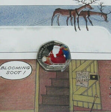 Load image into Gallery viewer, 2020 Father Christmas 50p Coin - Coloured Cupro Nickel Diamond Finish in a Card!
