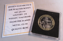 Load image into Gallery viewer, 2021 SIR WALTER SCOTT QEII BUNC £2 TWO POUND COIN WITH QUAD CAPSULE &amp; COA
