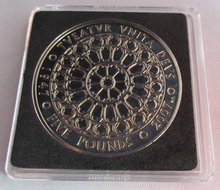 Load image into Gallery viewer, 2007 QEII ROSE WINDOW ST PAULS BUNC £5 FIVE POUND COIN QUAD CAPSULE &amp; COA
