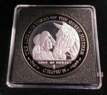 Load image into Gallery viewer, 2002 QUEEN ELIZABETH THE QUEEN MOTHER ONE CROWN ISLE OF MAN SILVER PROOF BOXED
