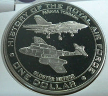 Load image into Gallery viewer, 2007 GLOSTER METEOR PROOF COMMEMORATIVE 1 DOLLAR COIN COVER PNC WITH COA
