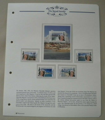 1952-1992 QEII 40TH ANNIVER OF THE ACCESSION  5 X TURKS & CAICOS MNH STAMPS/INFO