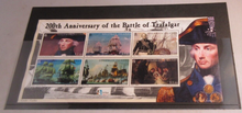 Load image into Gallery viewer, 200TH ANNIVERSARY BATTLE OF TRAFALGAR SOLOMON ISLANDS STAMPS MNH MINI SHEET
