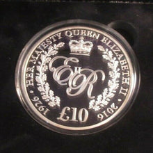Load image into Gallery viewer, Queen Elizabeth II 90th Birthday 2016 Silver Proof 5oz Guernsey £10 Coin Box/Coa
