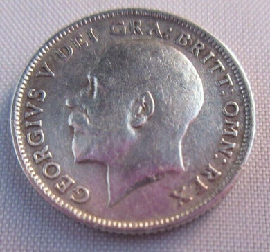 1919 KING GEORGE V BARE HEAD SIXPENCE EF COIN  .925 SILVER COIN IN CLEAR FLIP