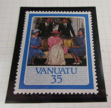 Load image into Gallery viewer, 1986 QUEEN ELIZABETH II 60TH BIRTHDAY  VANUATU STAMPS &amp; ALBUM SHEET
