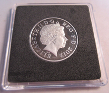 Load image into Gallery viewer, 2012 QUEEN ELIZABETH II SHIELD SECTION SILVER PROOF TWO PENCE COIN BOX &amp; COA
