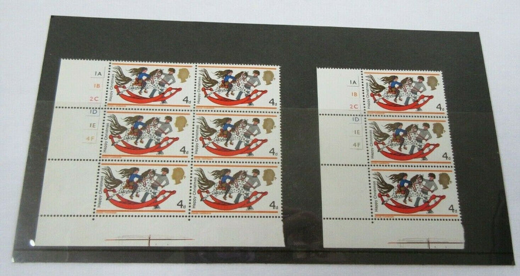 1968 HAPPY CHRISTMAS 4d 9 X STAMPS MNH