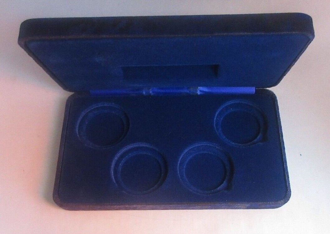 Pobjoy Blue Case for 4 Crown or £5 Five Pound Sized Coins (No Coins)