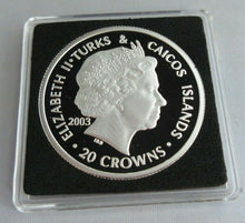Load image into Gallery viewer, 2003 HOUSE OF PLANTAGENET EDWARD II S/PROOF TURKS&amp;CAICOS 20 CROWNS COIN BOX&amp;COA
