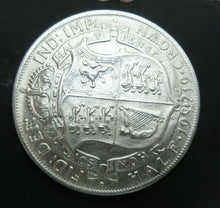 Load image into Gallery viewer, 1919 GEORGE V BARE HEAD FIRST COIN HALF 1/2 CROWN SPINK 4011 CROWNED SHIELD Cc2
