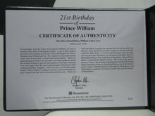 Load image into Gallery viewer, 2003 21st BIRTHDAY OF PRINCE WILLIAM SILVER PROOF JERSEY £5 COIN COVER WITH COA
