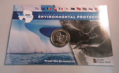 Ross Seals - 2021 30ths Anniversary of Environmental Protocol BUnc £2 Coin Pack