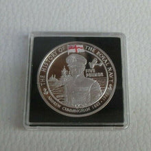 Load image into Gallery viewer, 2005 HISTORY OF THE ROYAL NAVY ANDY CUNNINGHAM SILVER PROOF £5 COIN ROYAL MINT 1
