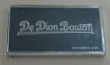 Load image into Gallery viewer, 1900 DE DION BOUTON 15mm X 10mm 1.60gram SILVER INGOT WITH INFORMATION SLIP
