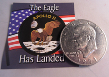 Load image into Gallery viewer, 1971 EISENHOWER THE EAGLE HAS LANDED DOLLAR STRUCK BY US MINT IN FLIP WITH COA
