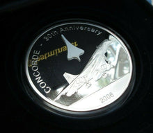 Load image into Gallery viewer, 2006 CONCORD 30TH ANNIVERSARY $25 COIN WITH PIECE OF CONCORD SET IN COIN BOX/COA
