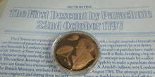 Load image into Gallery viewer, History of Man in Flight 1973 Gold Plated Bronze Scarce Medals + Info Sheet
