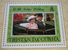 Load image into Gallery viewer, 1947-1997 THE GOLDEN WEDDING ANNIVERSARY QEII P PHILIP  MNH STAMP MINISHEET/INFO
