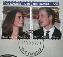 Load image into Gallery viewer, 2011 WILLIAM &amp; CATHERINE THE ROYAL WEDDING 1 CROWN COMMEMORATIVE COIN COVER PNC
