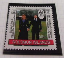 Load image into Gallery viewer, 1986 QUEEN ELIZABETH II 60TH BIRTHDAY SOLOMON ISLANDS STAMPS &amp; ALBUM SHEET
