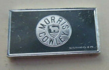 Load image into Gallery viewer, 1916 MORRIS 15mm X 10mm 1.60gram SILVER INGOT WITH INFORMATION SLIP
