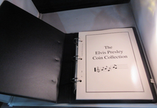 Load image into Gallery viewer, THE ELVIS PRESLEY COIN COLLECTION COIN ALBUM WITH INFORMATION &amp; CLEAR PAGES
