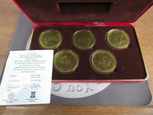 Load image into Gallery viewer, 1979 IOM Millenium of Tynwald Cu-Ni BUnc 5 x One Crown Set in Box + COA
