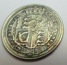 Load image into Gallery viewer, 1816 GEORGE III .925 STERLING SILVER aUNC SIXPENCE WITH BEAUTIFUL RAINBOW TONE
