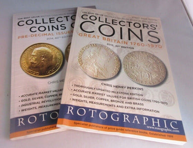 2014 & 2015 COLLECTORS COINS GB 1760-1970 40TH &  41ST EDITION CATALOGUES