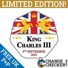 Load image into Gallery viewer, King Charles III 2022 Rare 50p Shaped Coin Limited God Save The King IN STOCK
