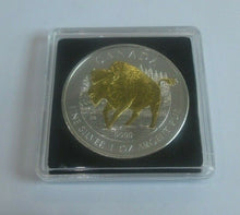Load image into Gallery viewer, 2013 1oz Silver BUnc $5 Canada Gold Gilded Bison Coin + Quad Box
