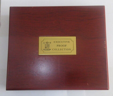 ROYAL MINT EXECUTIVE WOOD COIN BOX WILL HOLD ANY ROYAL MINT PROOF SETS 1970-2022