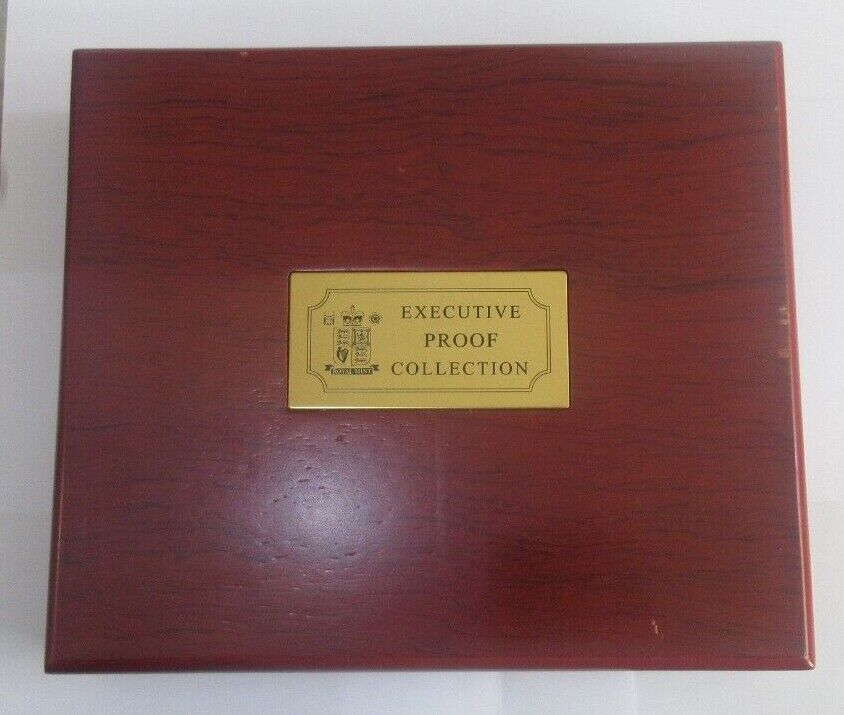 ROYAL MINT EXECUTIVE WOOD COIN BOX WILL HOLD ANY ROYAL MINT PROOF SETS 1970-2022