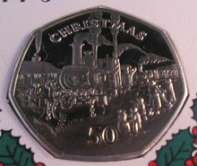 Load image into Gallery viewer, 1984 PROOF 50P MERRY CHRISTMAS HAPPY NEW YEAR 50P COIN IN CHRISTMAS CARD
